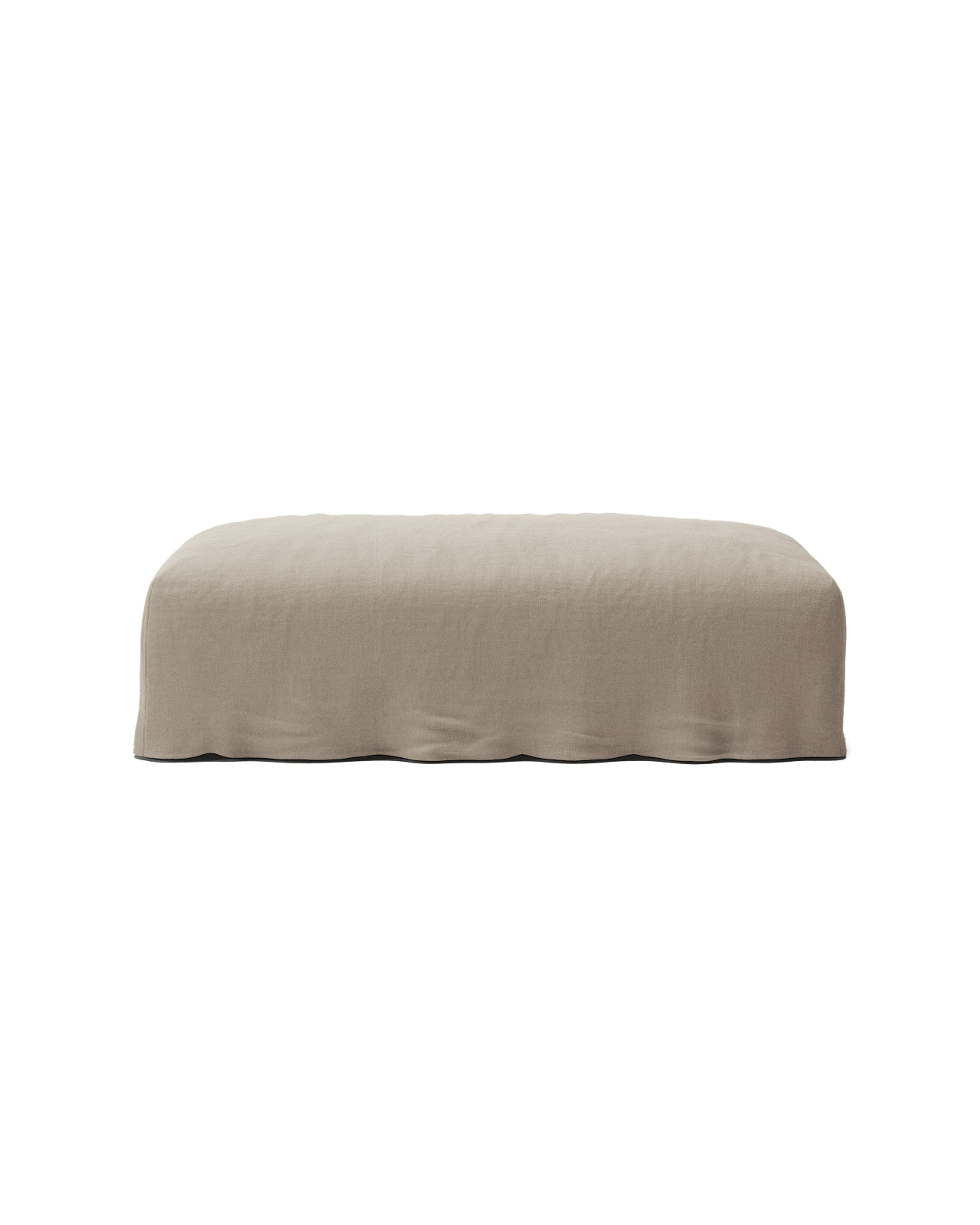 NOMAD - Pouf - Pure Linen Pale Gray