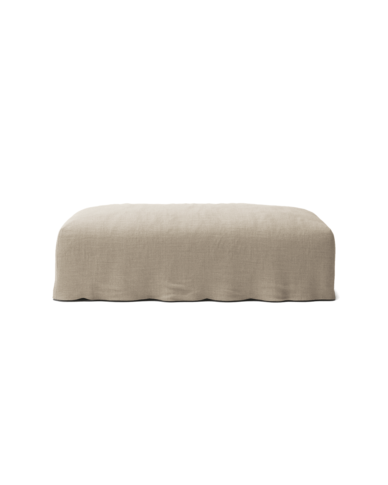NOMAD - Pouf - Pure Linen Sandy Beige