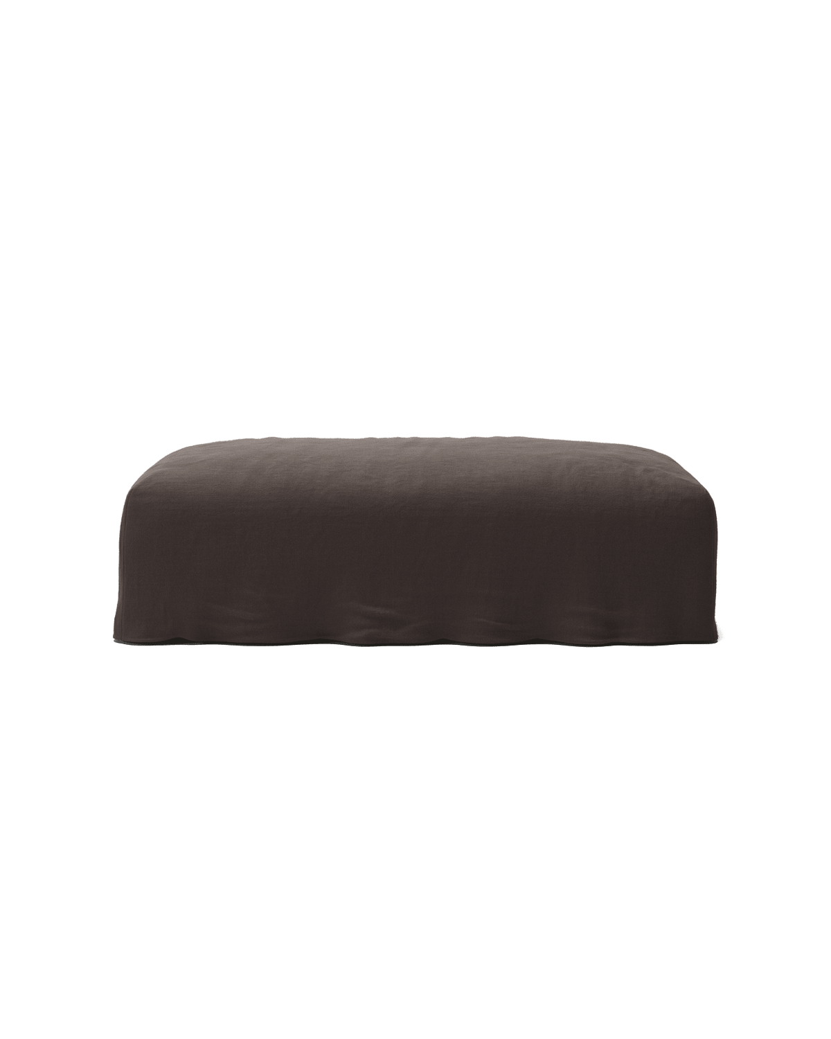 NOMAD - Pouf - Pure Linen Truffle Brown