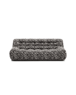 Paloma - 3 Seat - Chenille Jacquard Zebra Black White