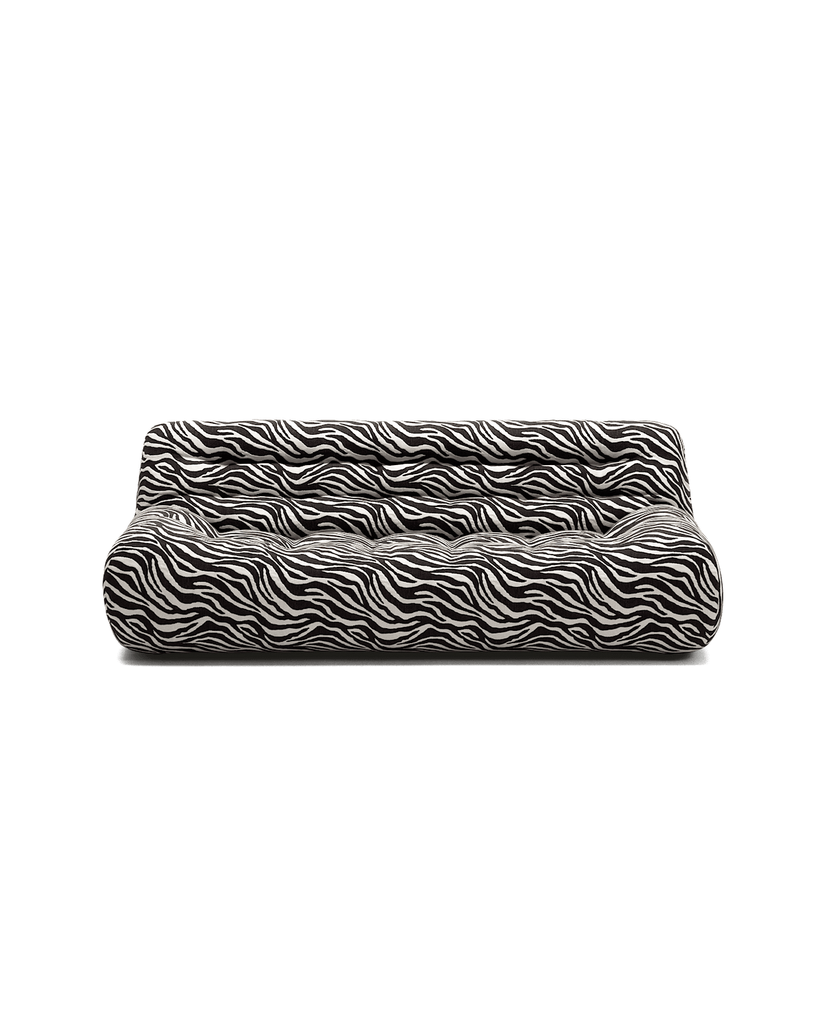 Paloma - 3 Seat - Chenille Jacquard Zebra Black White