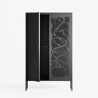 Black Potted Plant - Cabinet - Konrad Blaszczyk - Antracite - Overlay Metal