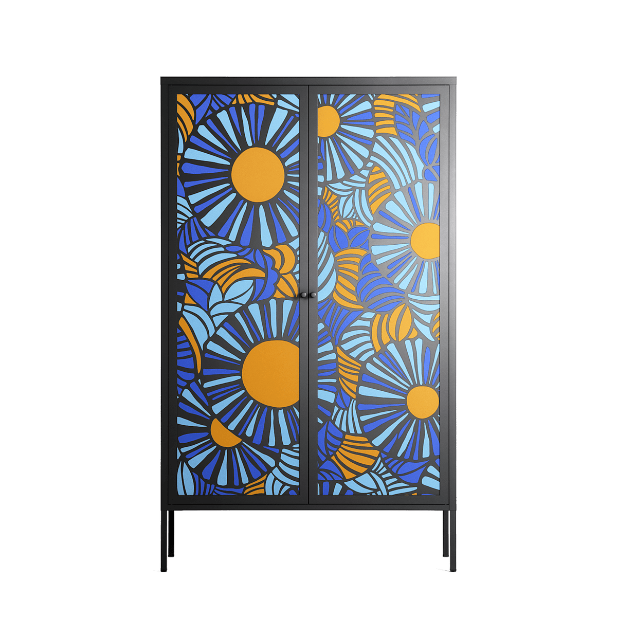 Bellis Bounty - Cabinet - Amy Suther - Antracite - Overlay Metal