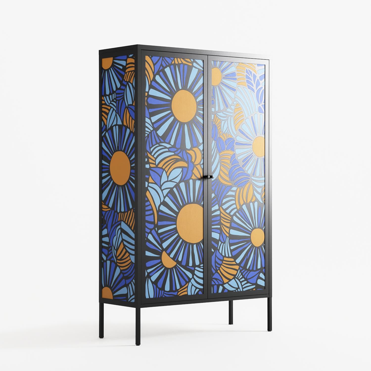 Bellis Bounty - Cabinet - Amy Suther - Antracite - Overlay Metal