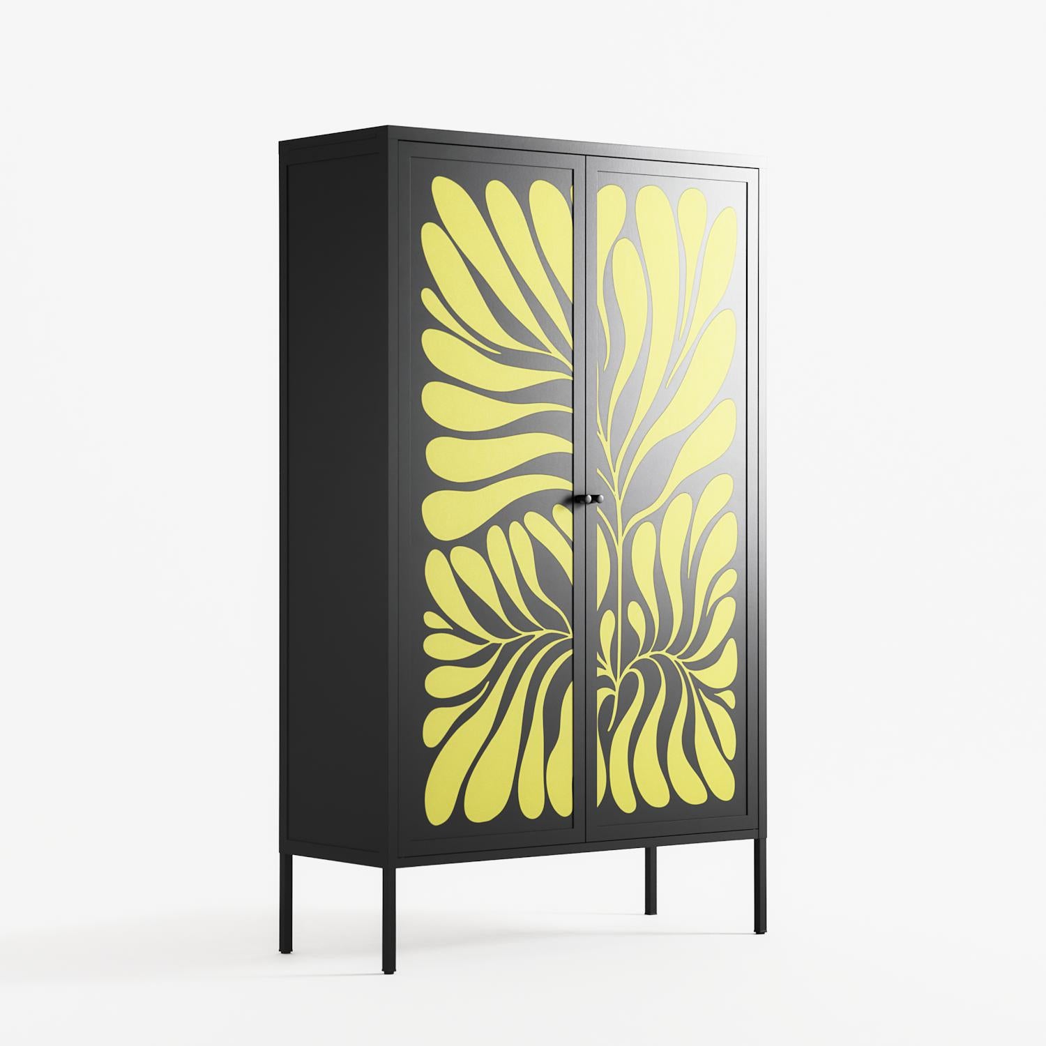 Alaria - Cabinet - Amy Suther - Antracite - Overlay Metal