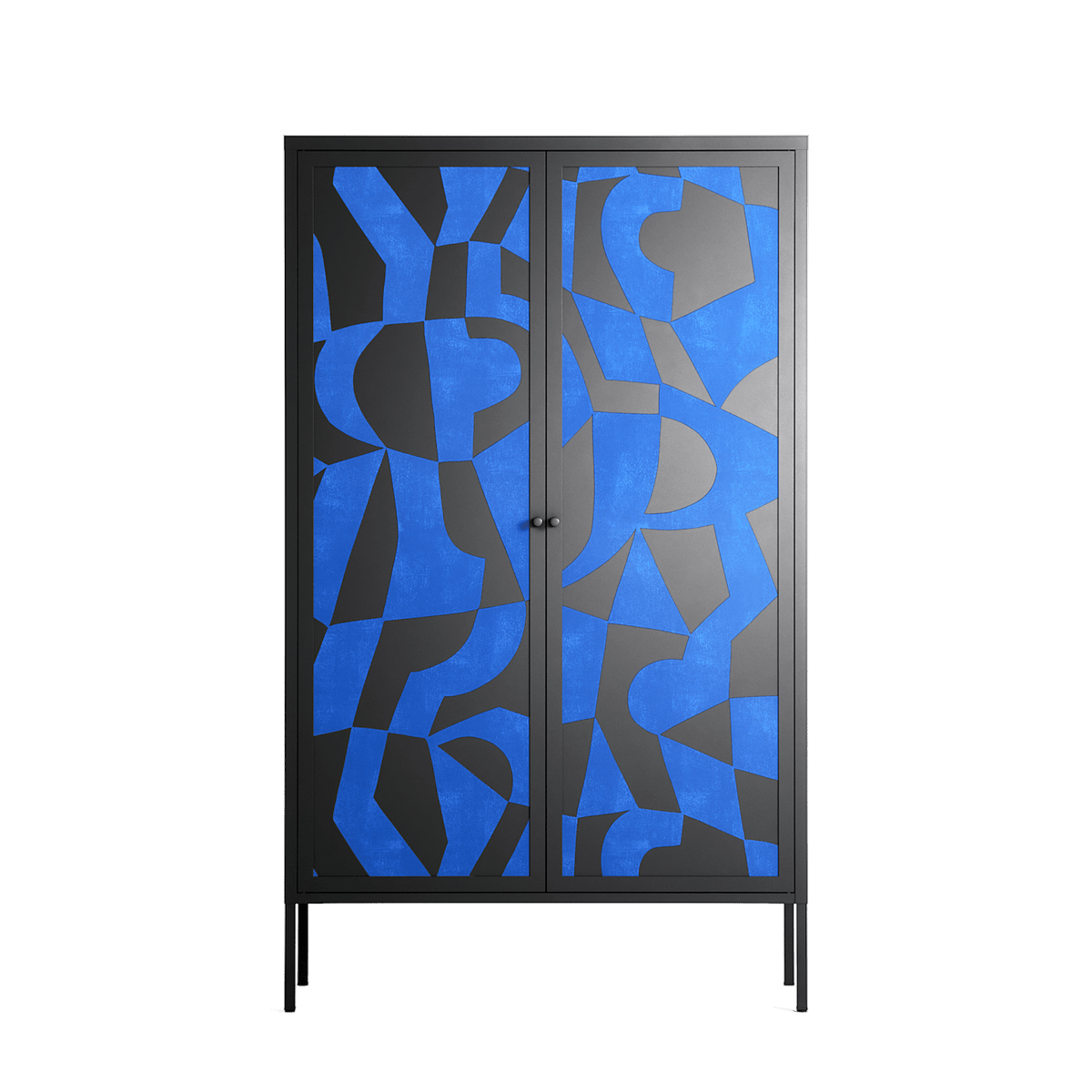 Santorini - Cabinet - Amy Suther - Antracite - Overlay Metal