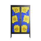 Sunflowers - Cabinet - Sandra Hutter - Antracite - Overlay Metal