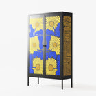 Sunflowers - Cabinet - Sandra Hutter - Antracite - Overlay Metal