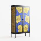 Sunflowers - Cabinet - Sandra Hutter - Antracite - Overlay Metal
