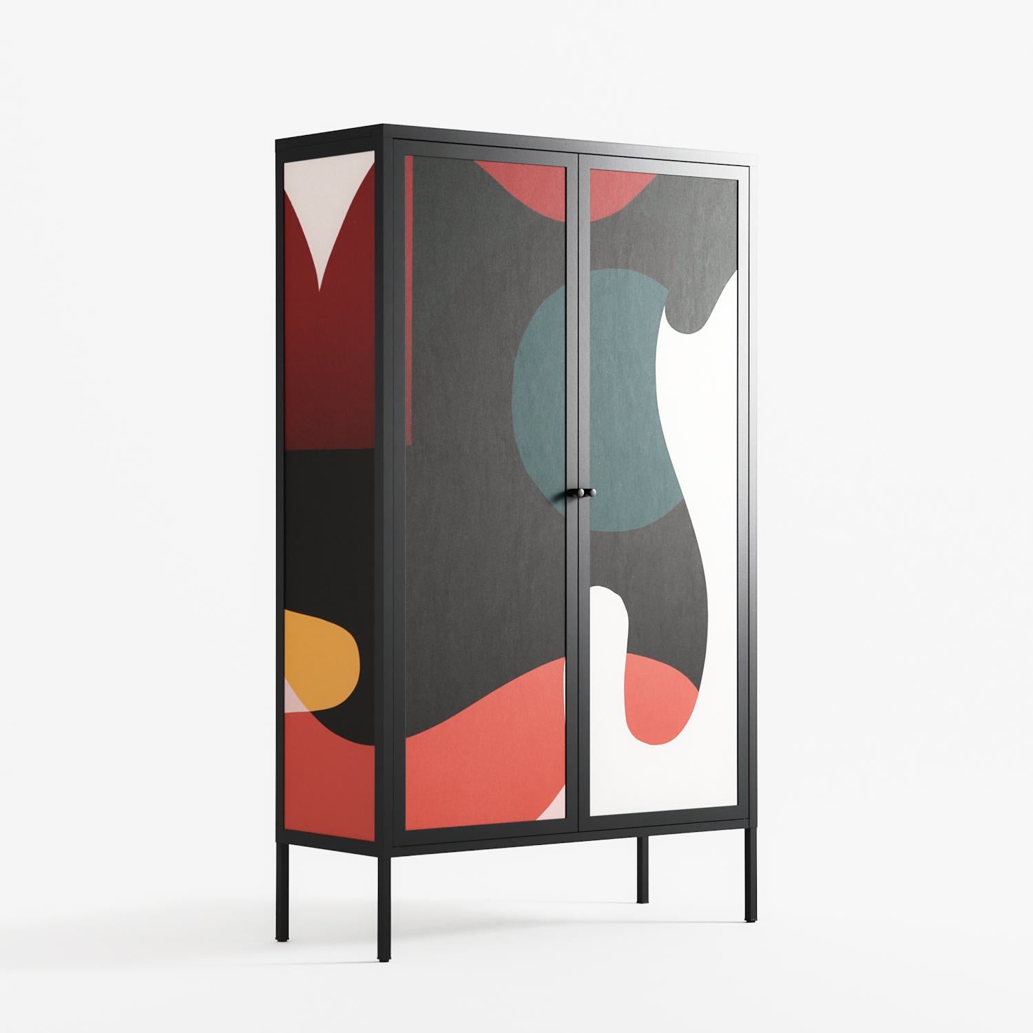 Plume - Cabinet - Rikki Hewitt - Antracite - Overlay Metal