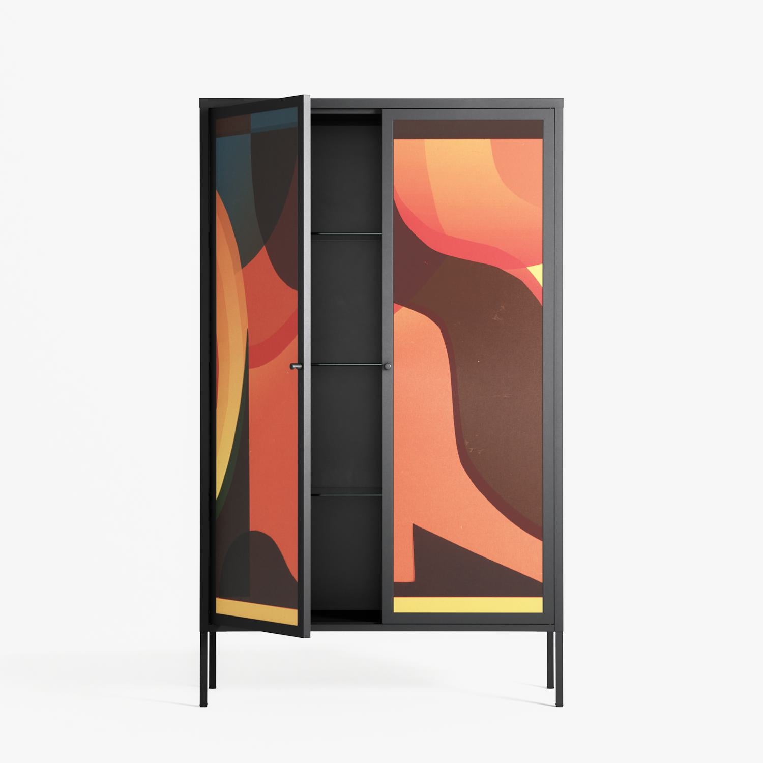 Swift - Cabinet - Rikki Hewitt - Antracite - Overlay Metal
