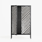Wave In Wave - Cabinet - Guido De Boer - Antracite - Overlay Metal