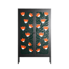 Blooming Folk Garden - Cabinet - Sandra Hutter  - Antracite - Overlay Metal