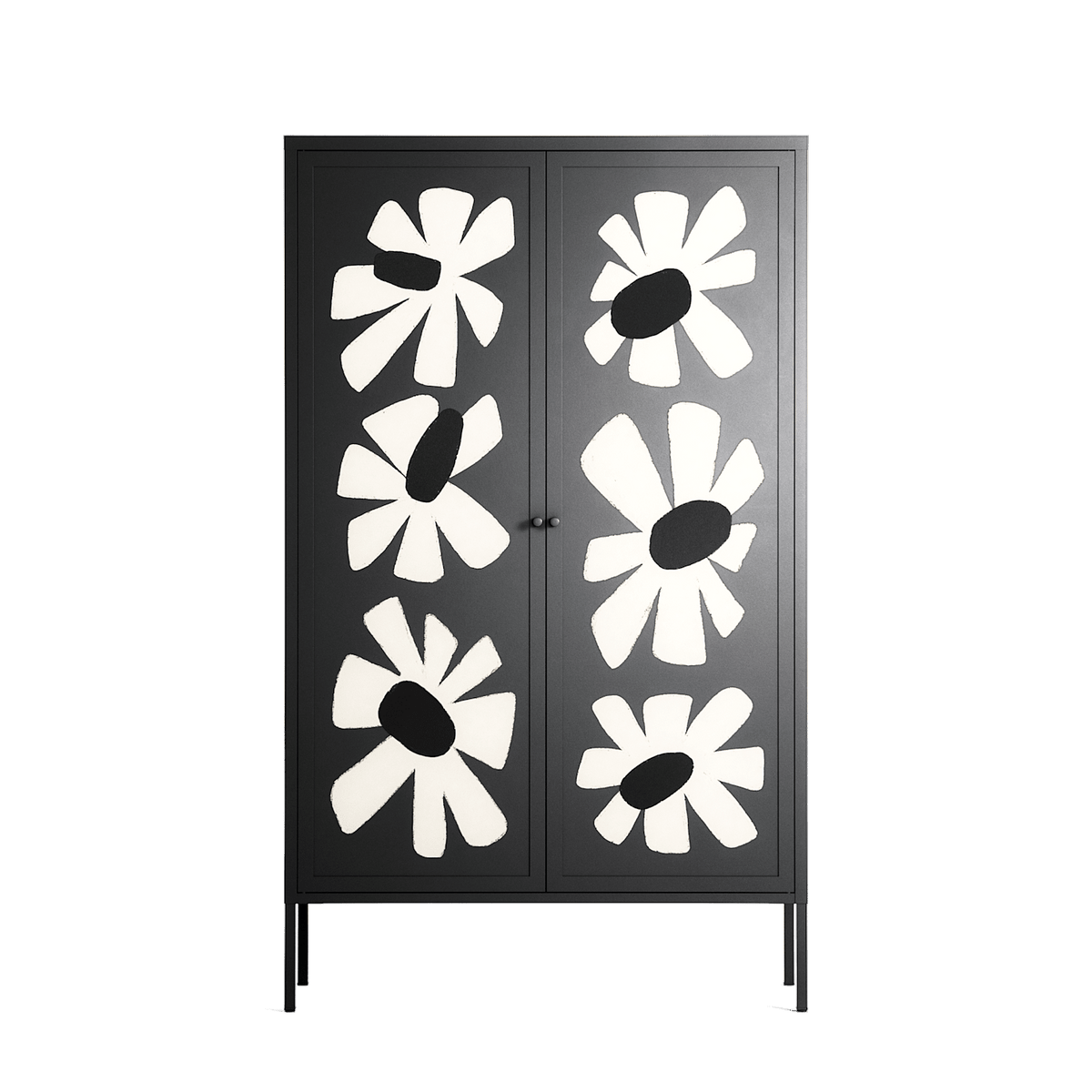 No Stress - Cabinet - Magdalena Marchocka - Antracite - Overlay Metal