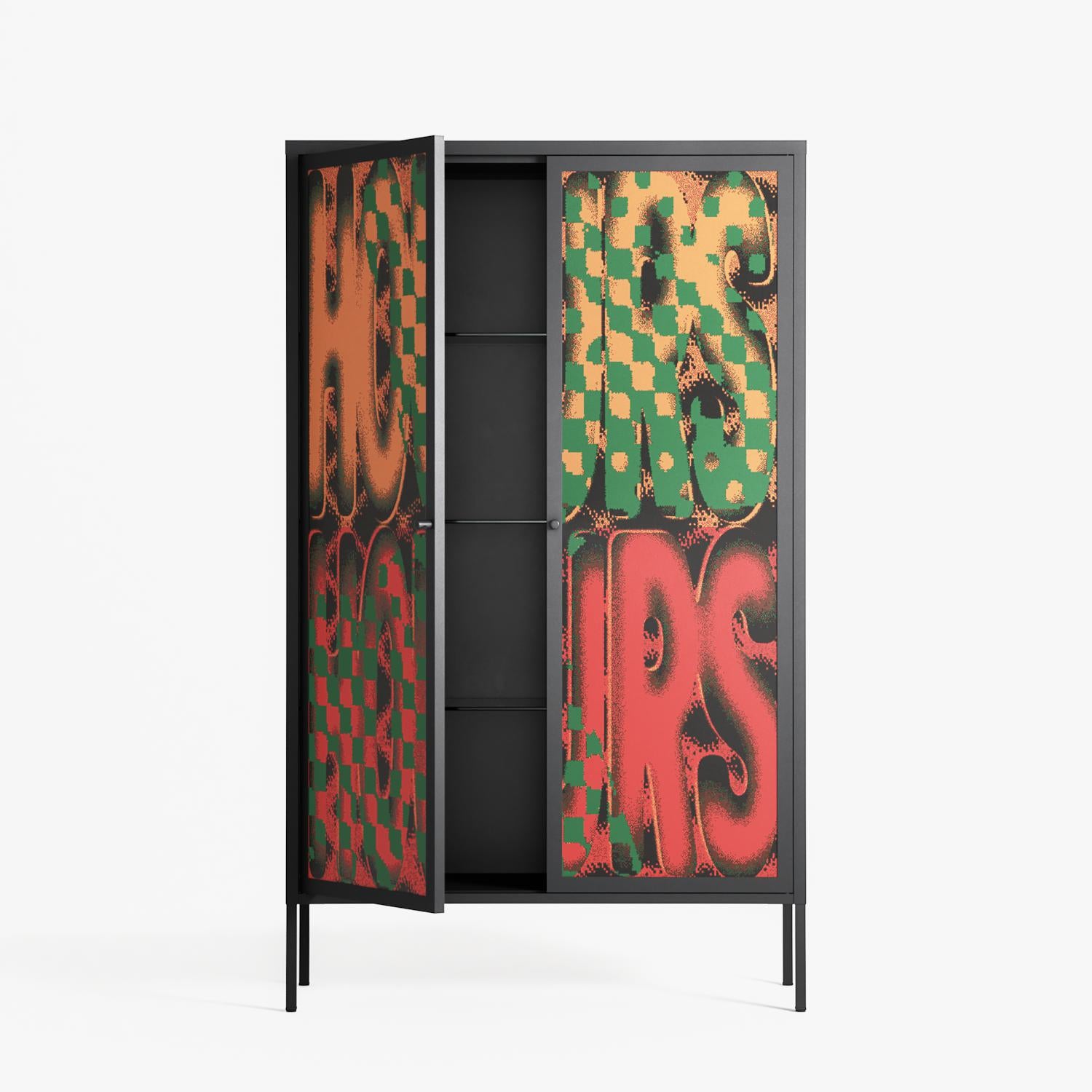 Hours - Cabinet - Oluwaseyi Samuel Adebayo - Antracite - Overlay Metal