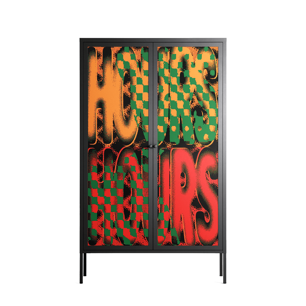 Hours - Cabinet - Oluwaseyi Samuel Adebayo - Antracite - Overlay Metal