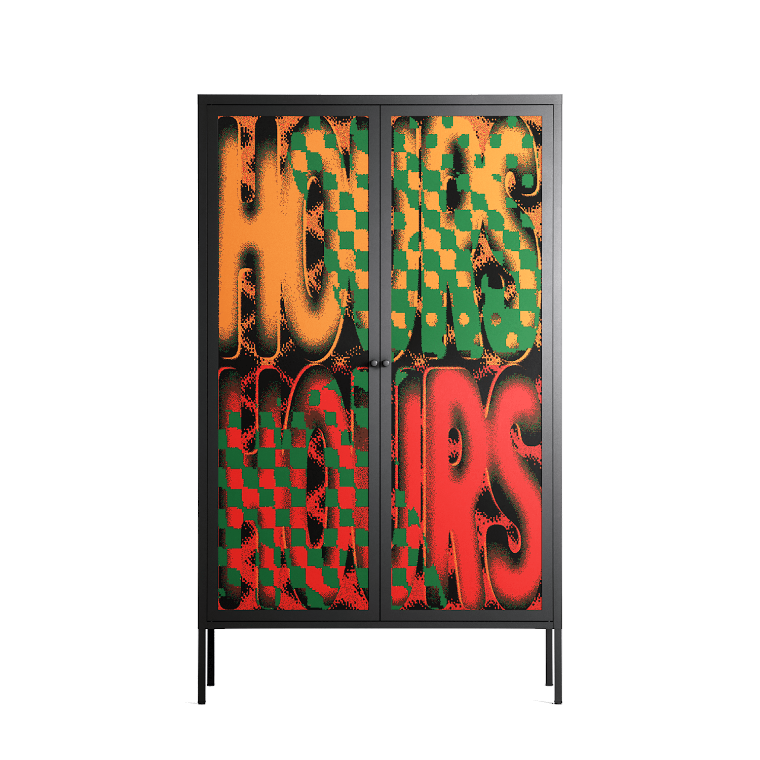 Hours - Cabinet - Oluwaseyi Samuel Adebayo - Antracite - Overlay Metal
