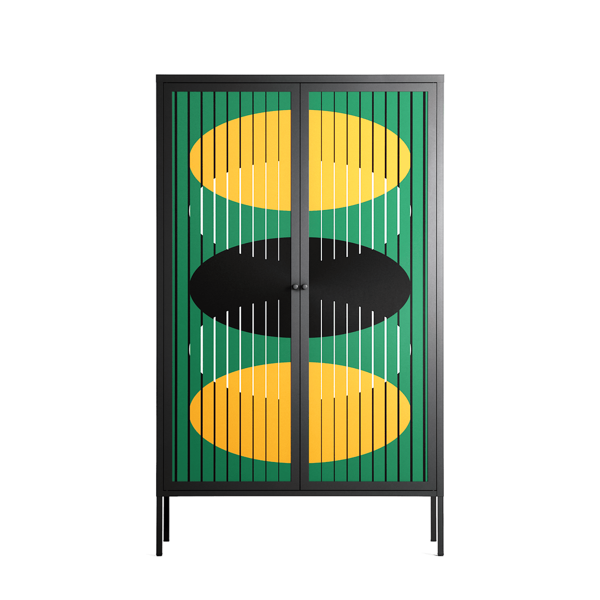 Soul Split - Cabinet - Oluwaseyi Samuel Adebayo - Antracite - Overlay Metal