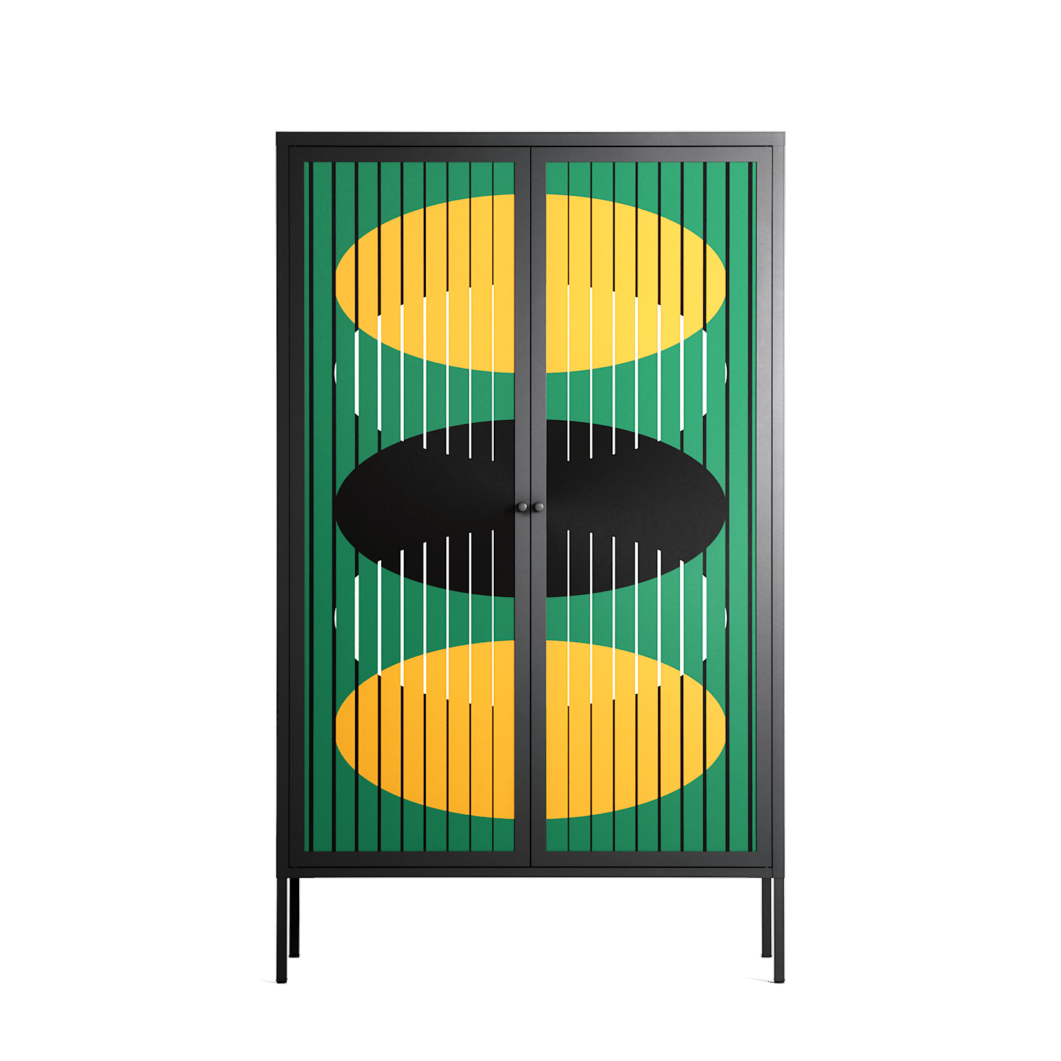 Soul Split - Cabinet - Oluwaseyi Samuel Adebayo - Antracite - Overlay Metal