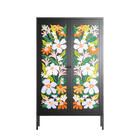 Floral Delight - Cabinet - Sandra Hutter - Antracite - Overlay Metal