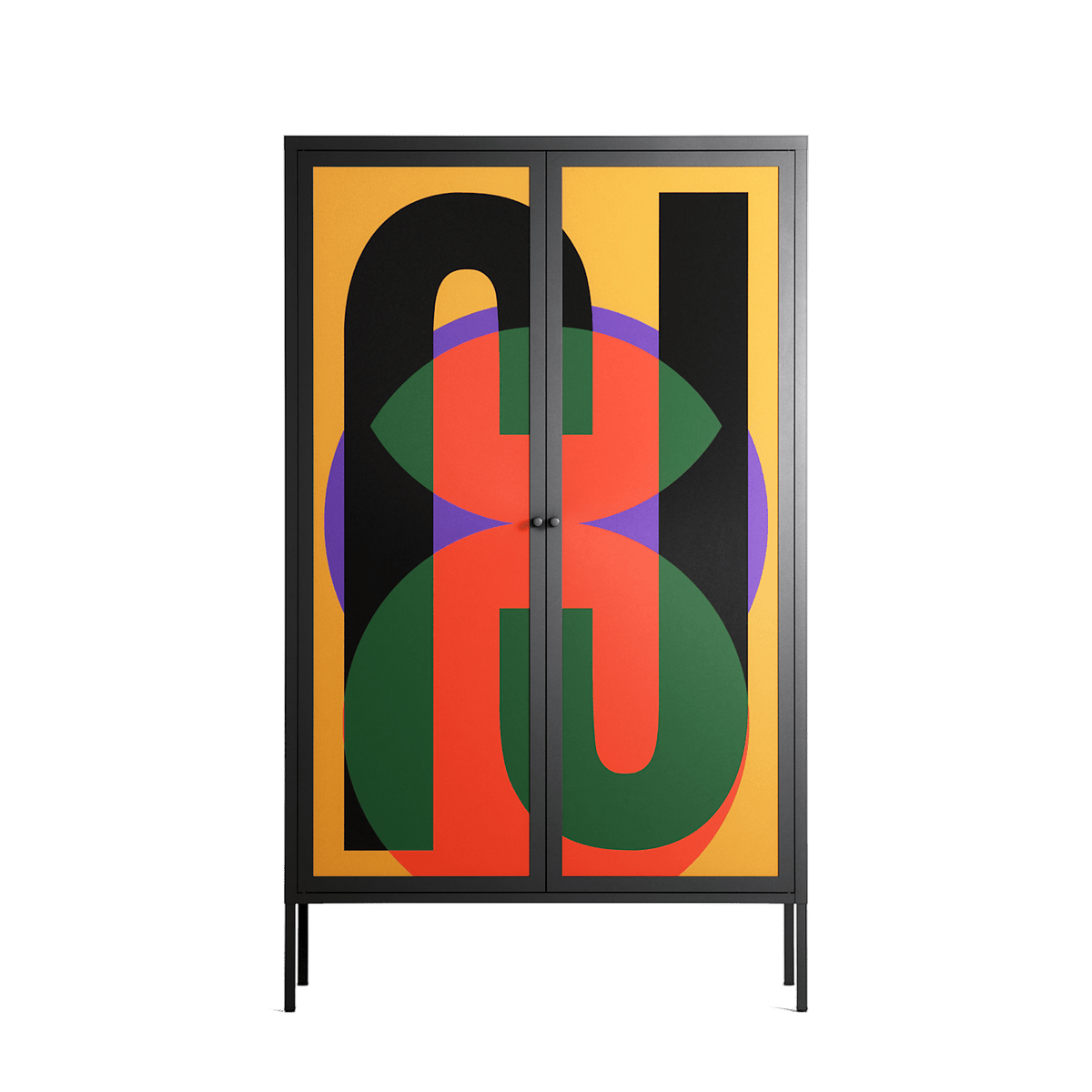 JJ - Cabinet - Oluwaseyi Samuel Adebayo - Antracite - Overlay Metal