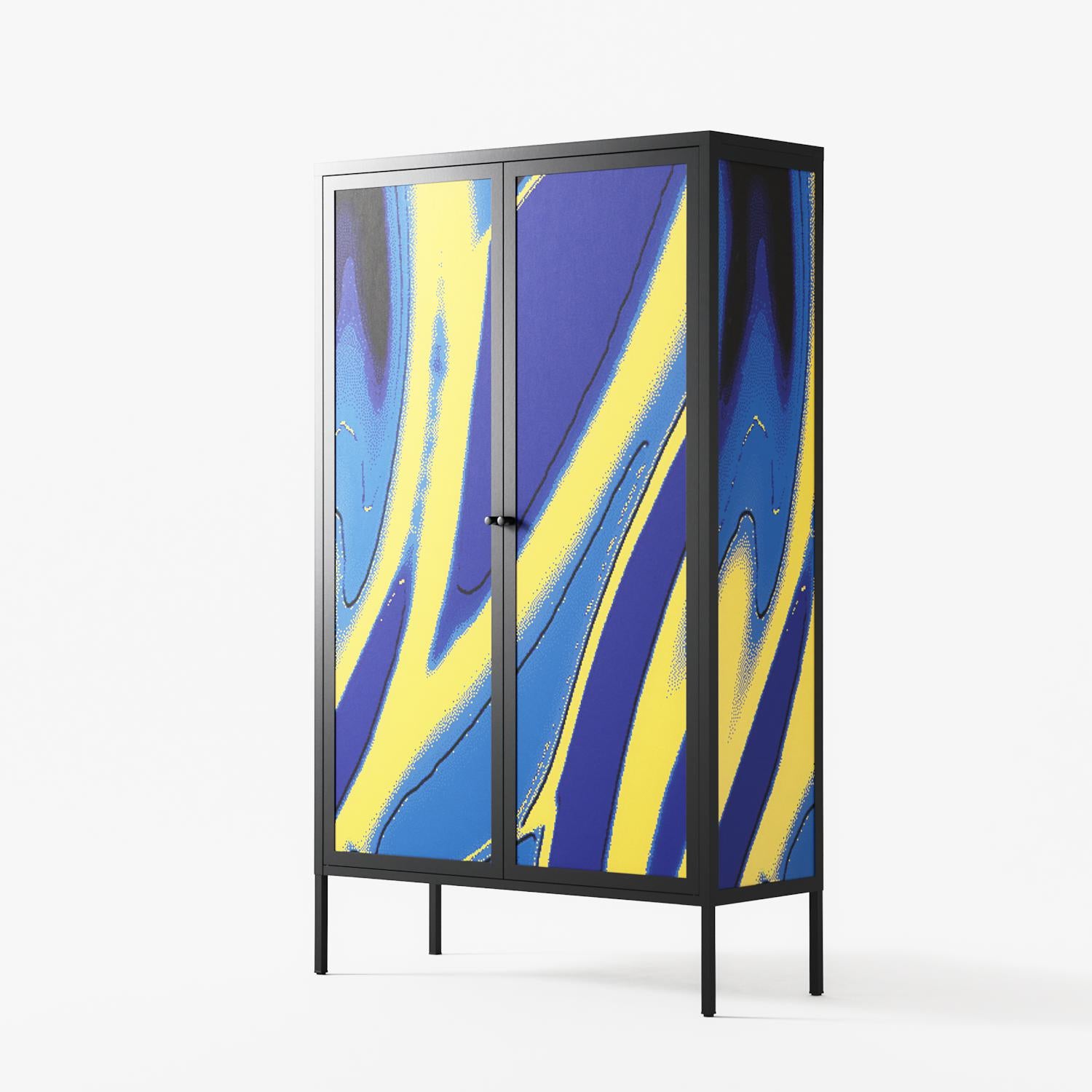 Blue Gale - Cabinet - Oluwaseyi Samuel Adebayo - Antracite - Overlay Metal