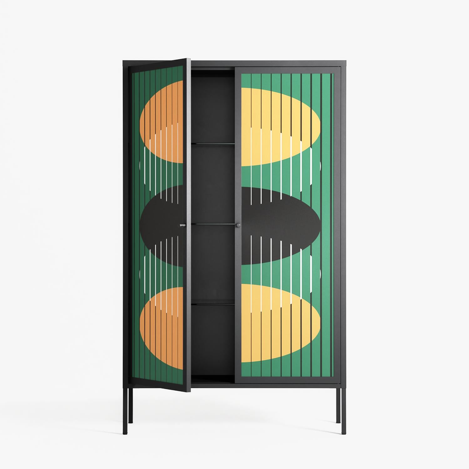 Soul Split - Cabinet - Oluwaseyi Samuel Adebayo - Antracite - Overlay Metal
