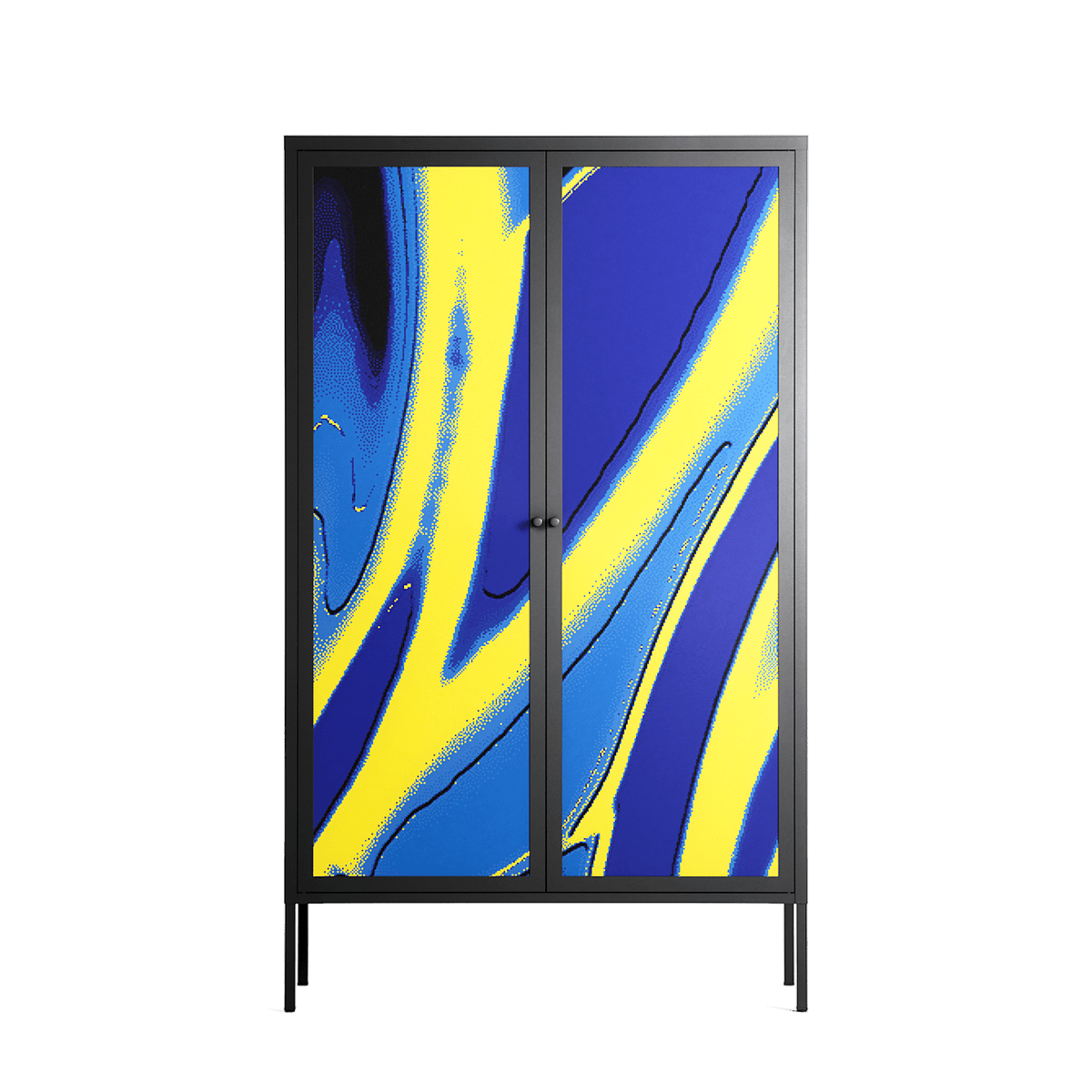 Blue Gale - Cabinet - Oluwaseyi Samuel Adebayo - Antracite - Overlay Metal