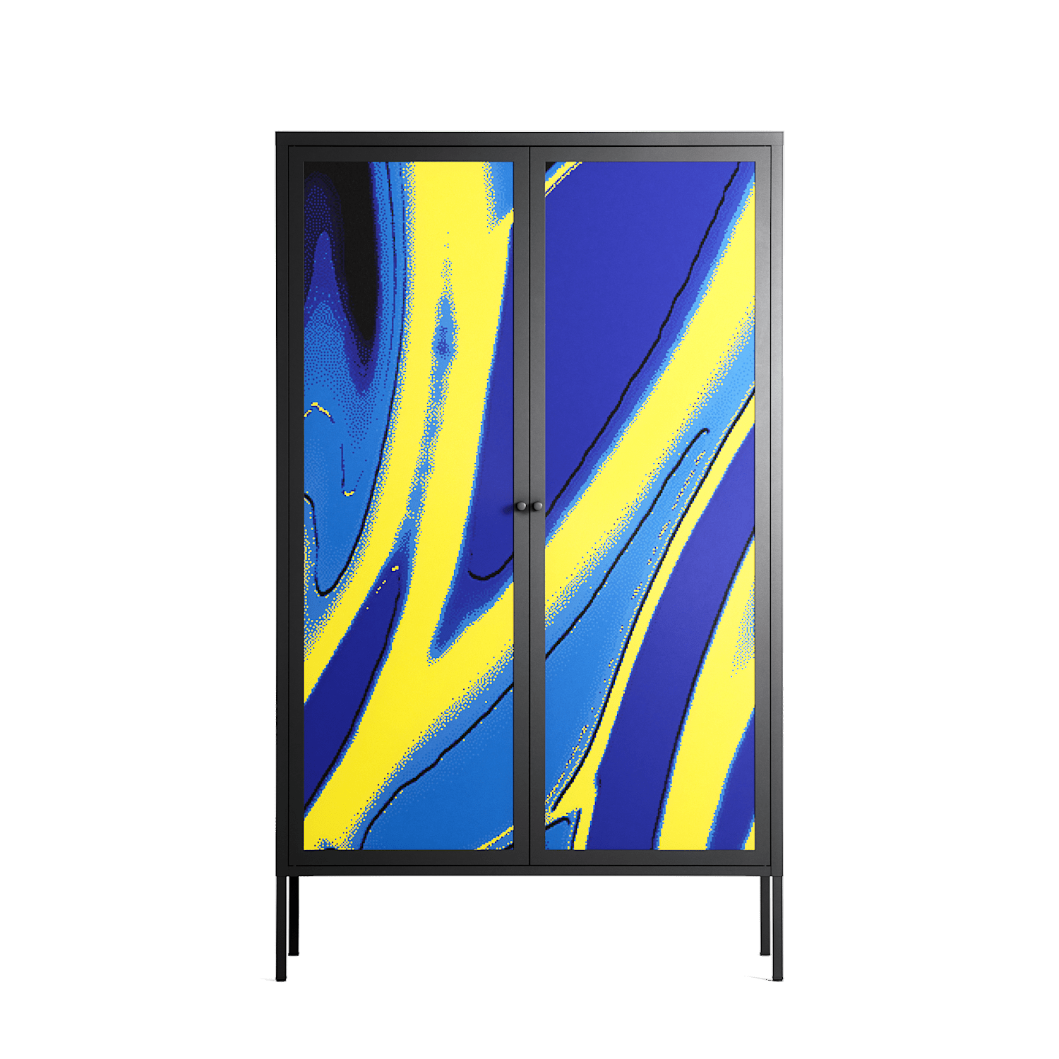 Blue Gale - Cabinet - Oluwaseyi Samuel Adebayo - Antracite - Overlay Metal