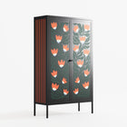 Blooming Folk Garden - Cabinet - Sandra Hutter  - Antracite - Overlay Metal