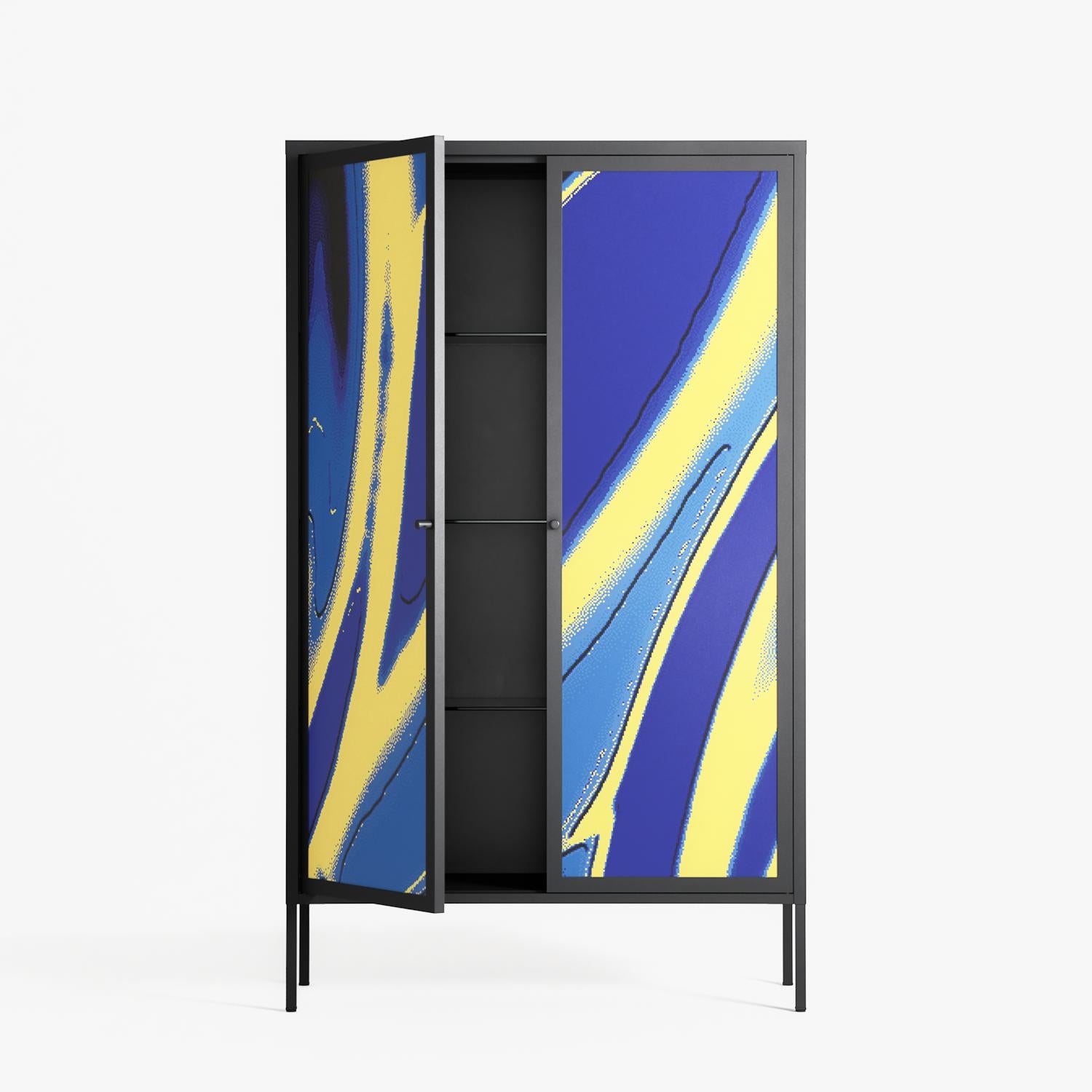 Blue Gale - Cabinet - Oluwaseyi Samuel Adebayo - Antracite - Overlay Metal