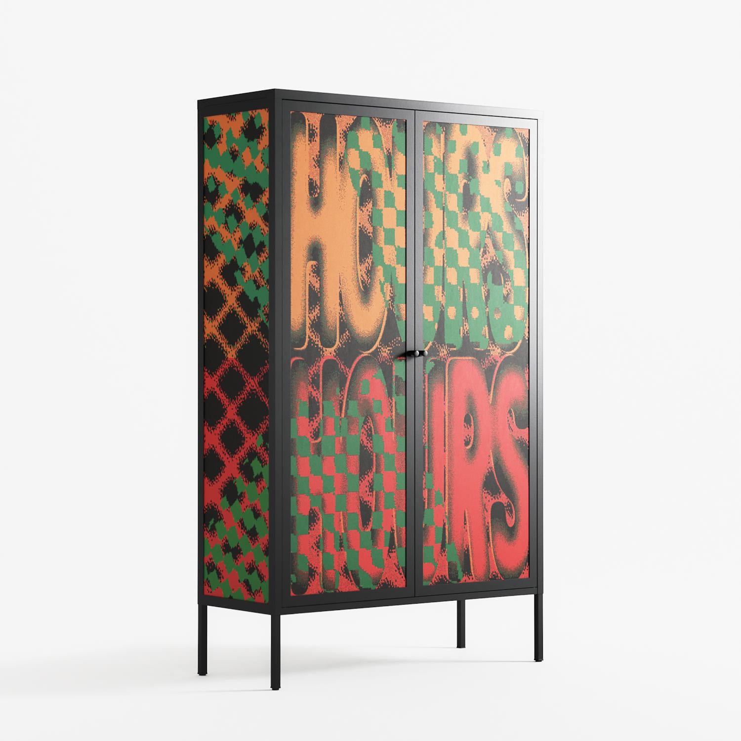 Hours - Cabinet - Oluwaseyi Samuel Adebayo - Antracite - Overlay Metal