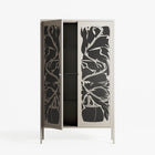 Black Potted Plant - Cabinet - Konrad Blaszczyk - Pebble - Overlay Metal