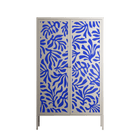 Botanica Blue - Cabinet - Amy Suther - Pebble - Overlay Metal