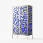 Botanica Blue - Cabinet - Amy Suther - Pebble - Overlay Metal