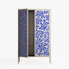 Botanica Blue - Cabinet - Amy Suther - Pebble - Overlay Metal