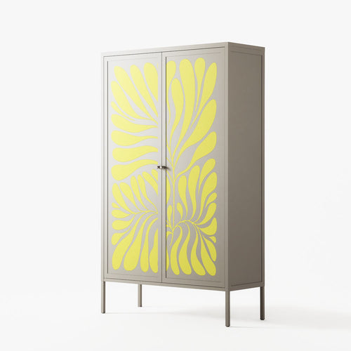 Alaria - Cabinet - Amy Suther - Pebble - Overlay Metal