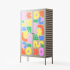 Fun Shapes - Cabinet - Sandra Hutter - Pebble - Overlay Metal