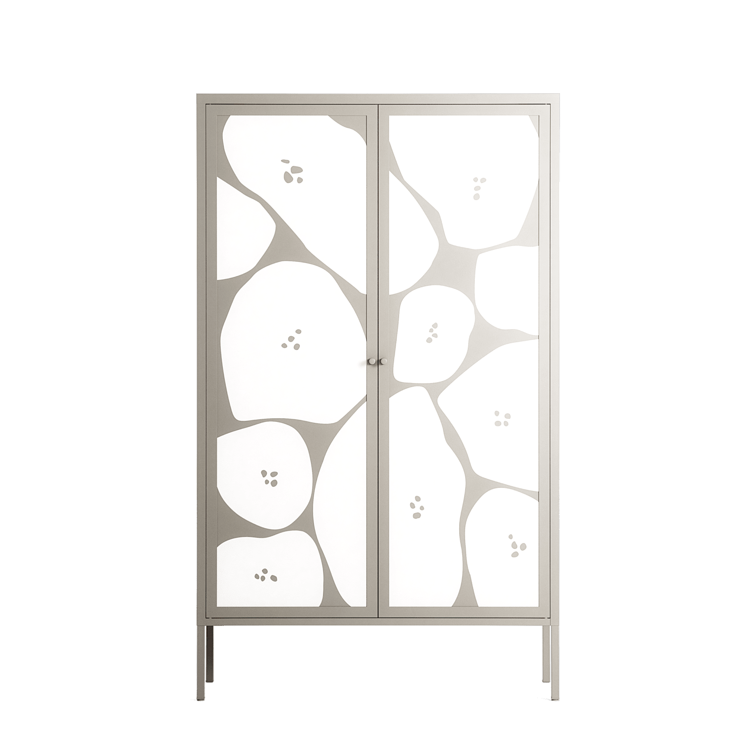 Stones - Cabinet - Magdalena Marchocka - Pebble - Overlay Metal
