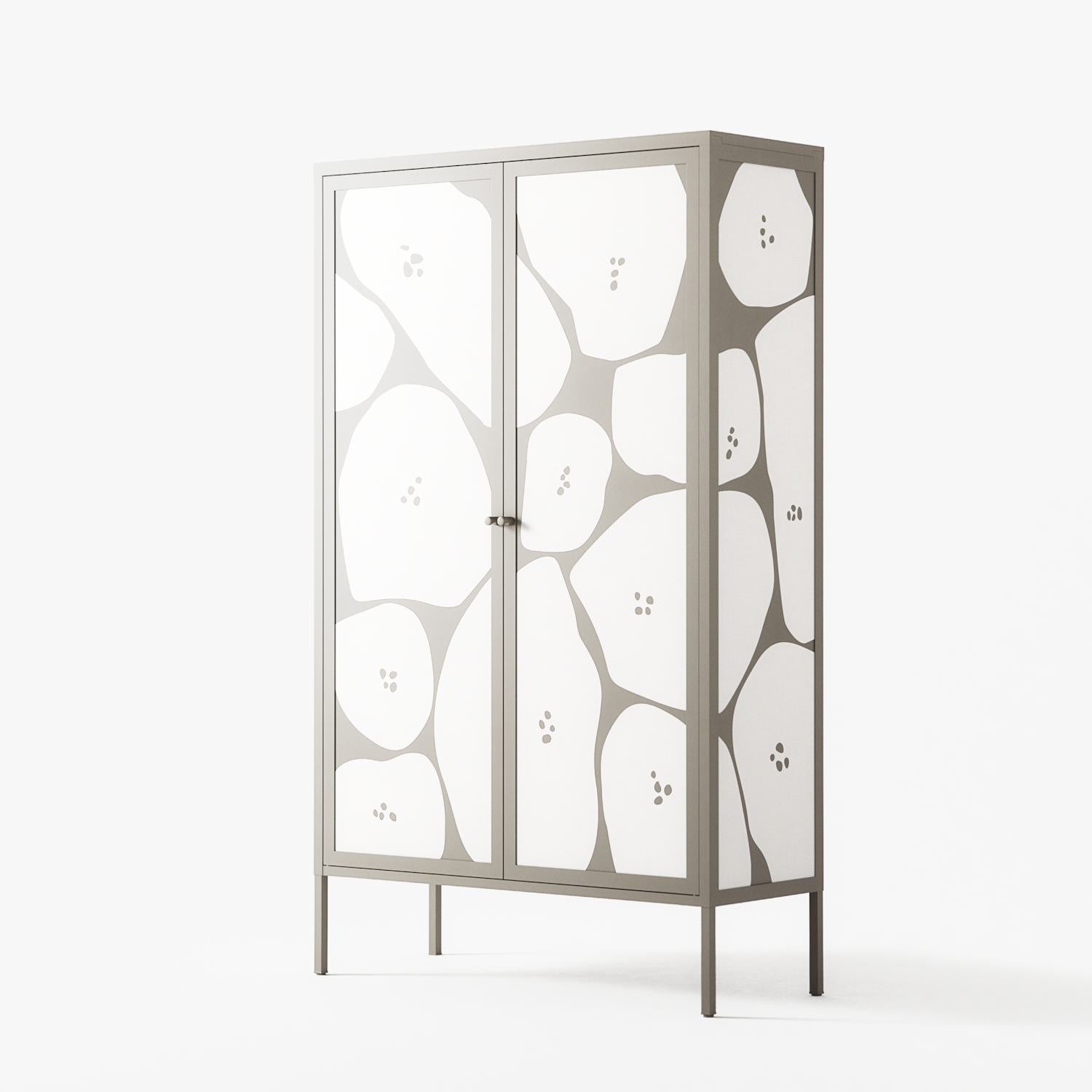Stones - Cabinet - Magdalena Marchocka - Pebble - Overlay Metal