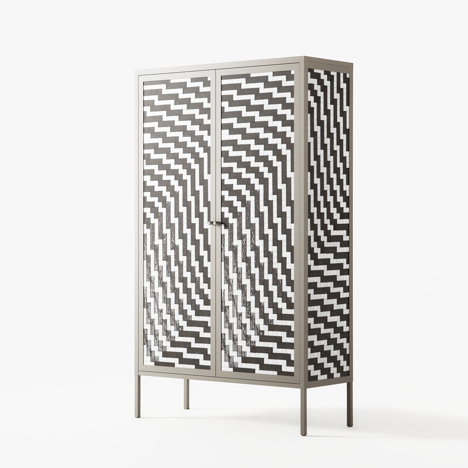 Wave In Wave - Cabinet - Guido De Boer - Pebble - Overlay Metal