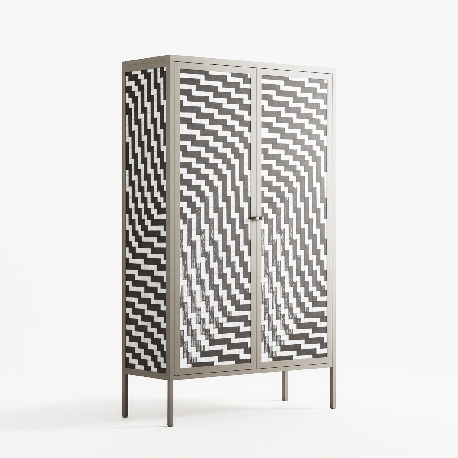 Wave In Wave - Cabinet - Guido De Boer - Pebble - Overlay Metal