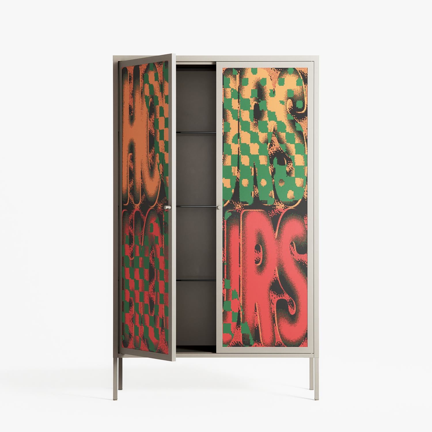 Hours - Cabinet - Oluwaseyi Samuel Adebayo - Pebble - Overlay Metal