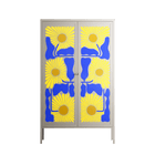 Sunflowers - Cabinet - Sandra Hutter - Pebble - Overlay Metal