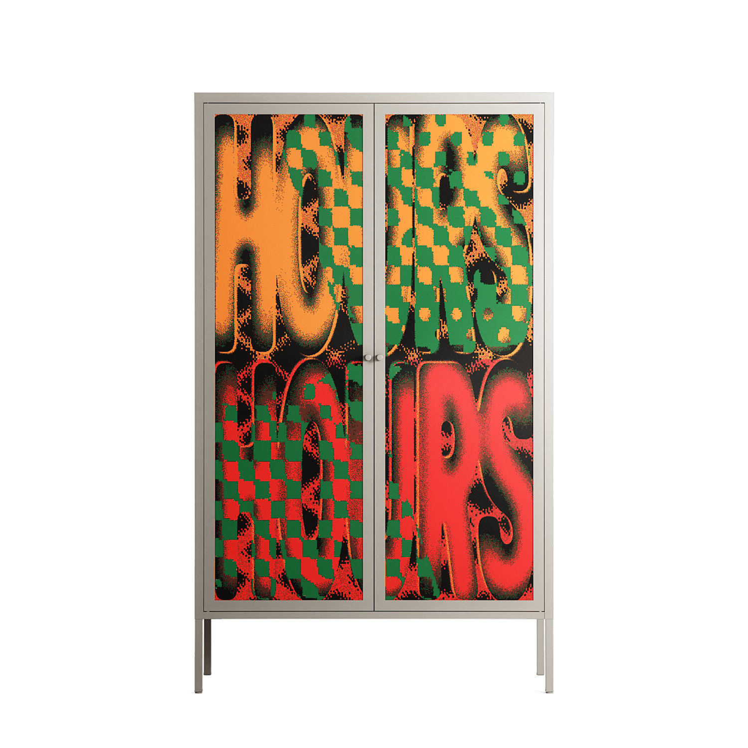 Hours - Cabinet - Oluwaseyi Samuel Adebayo - Pebble - Overlay Metal