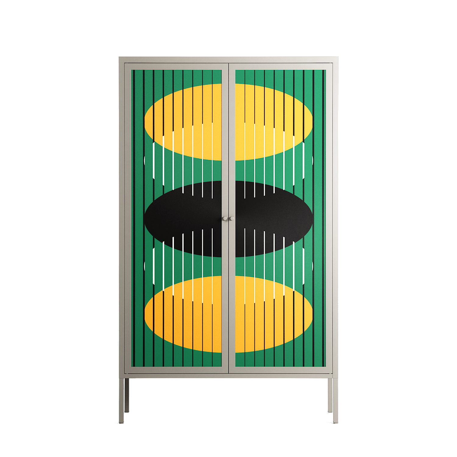 Soul Split - Cabinet - Oluwaseyi Samuel Adebayo - Pebble - Overlay Metal