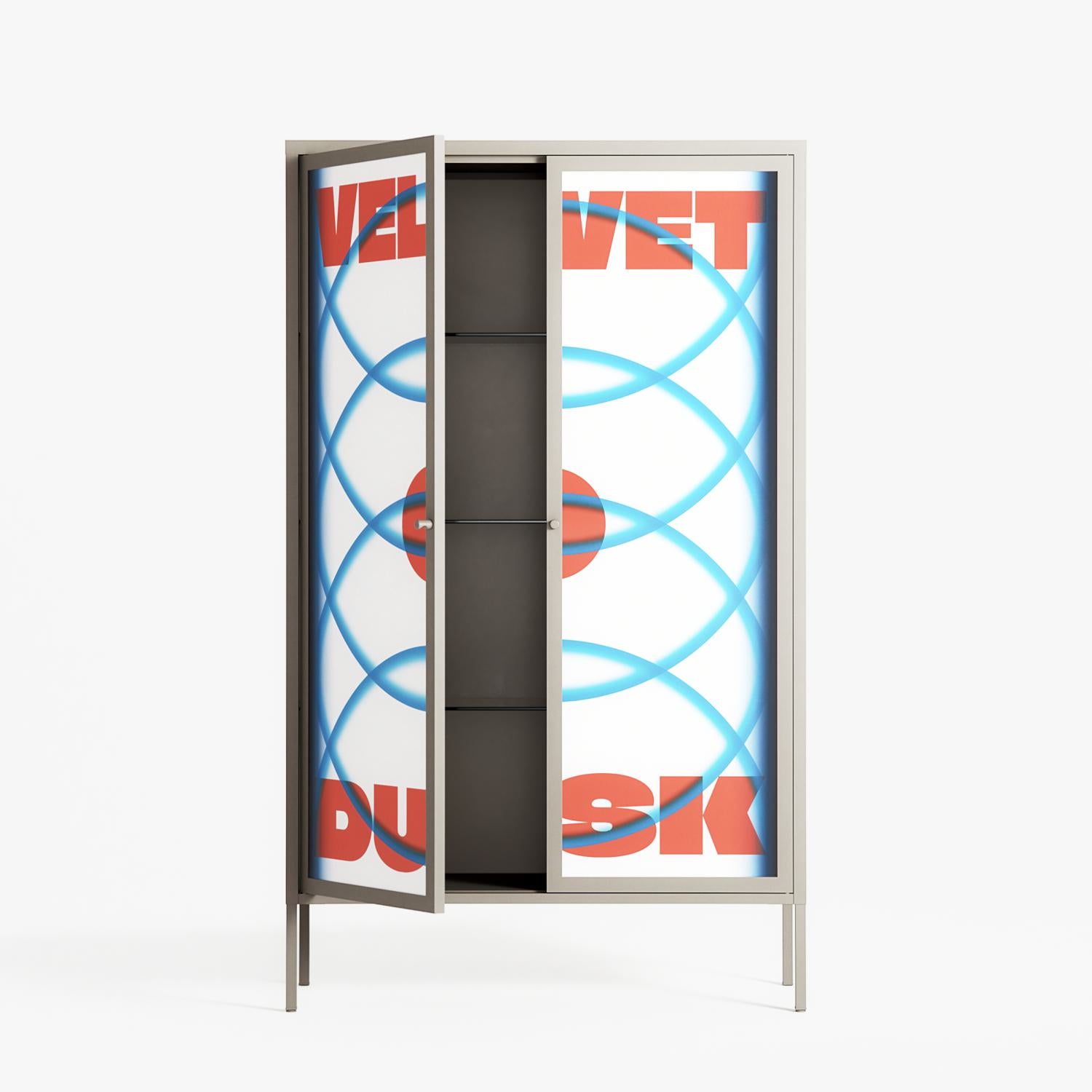 Velvet Dusk - Cabinet - Oluwaseyi Samuel Adebayo - Pebble - Overlay Metal