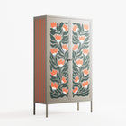 Blooming Folk Garden - Cabinet - Sandra Hutter - Pebble - Overlay Metal