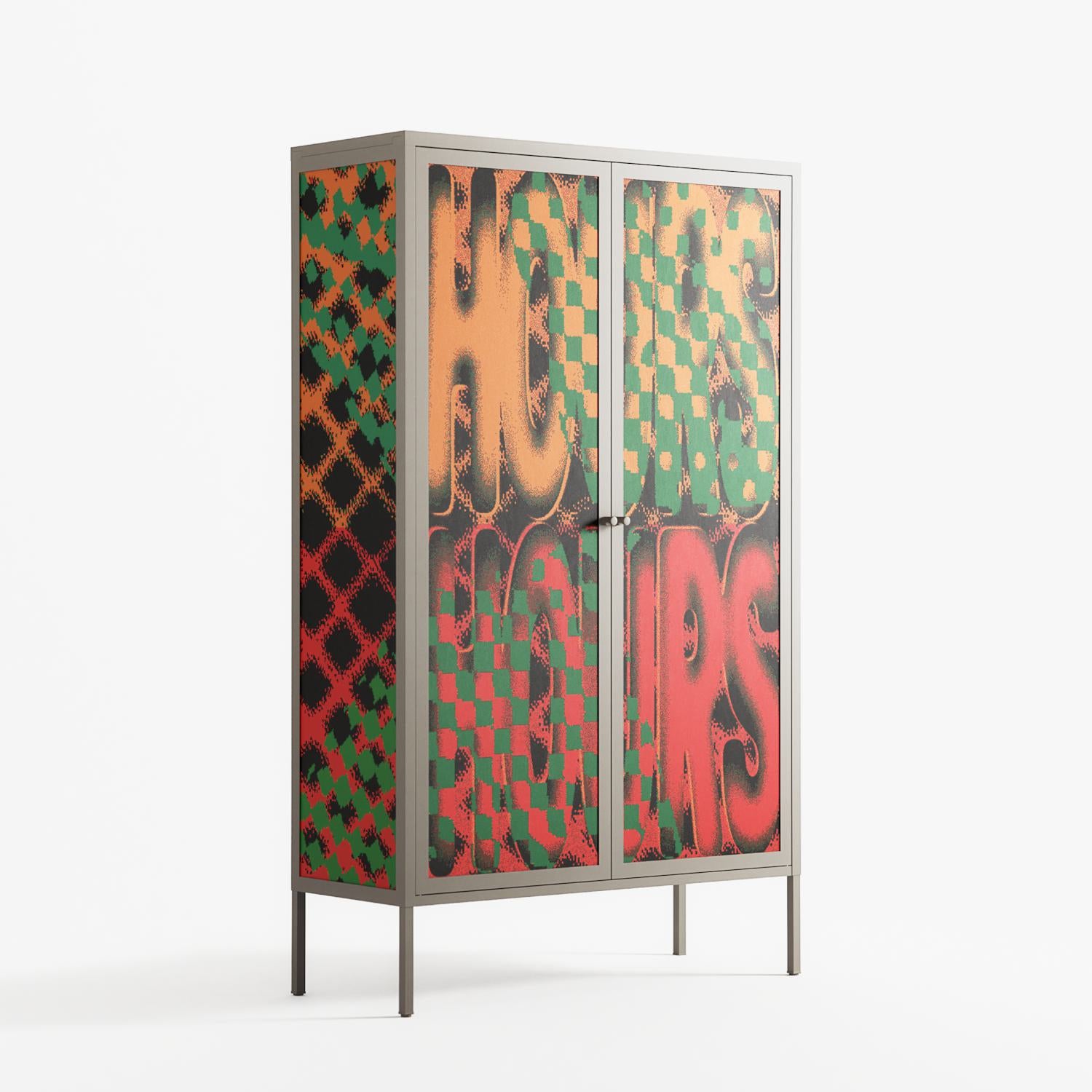 Hours - Cabinet - Oluwaseyi Samuel Adebayo - Pebble - Overlay Metal