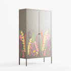 Abstract Flower Garden - Cabinet - Raissa Oltmanns - Pebble - Overlay Metal